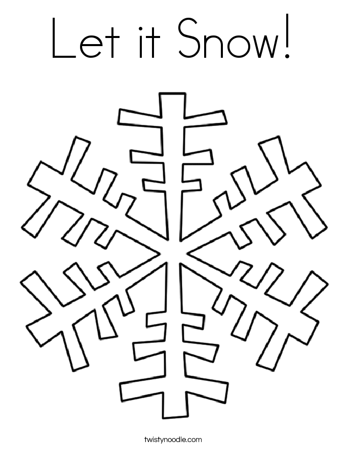 685x886 Let It Snow Coloring Page
