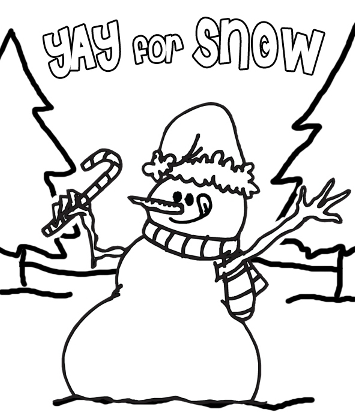 1241x1443 Snow Coloring Pages