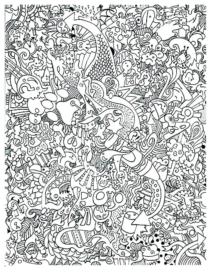 736x943 Free Doodle Coloring Pages