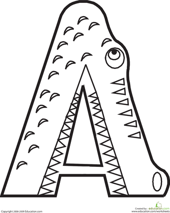 350x438 Letter A Coloring Page Animal Alphabet, Animal And School