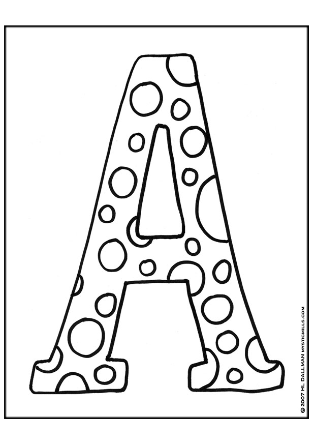 620x875 Letter Coloring Pages