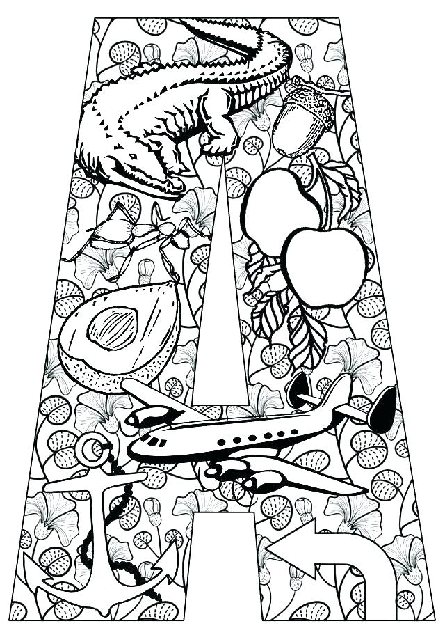 640x912 Letters Coloring Page Letters Coloring Pages Print Letters