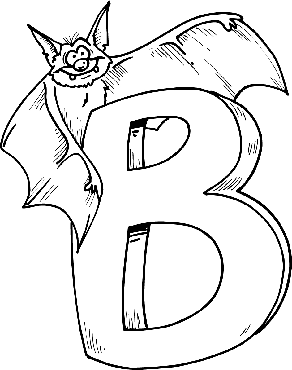 944x1194 Letter B Coloring Pages Coloring Pages Bats