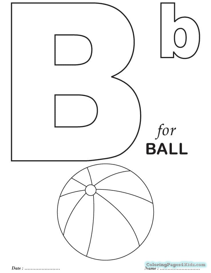 738x954 Toddler Coloring Learning Pages For The Letter B Is For Boat