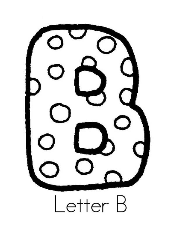 600x776 Upper Case Letter B Coloring Page For Preschool Kids Best Place