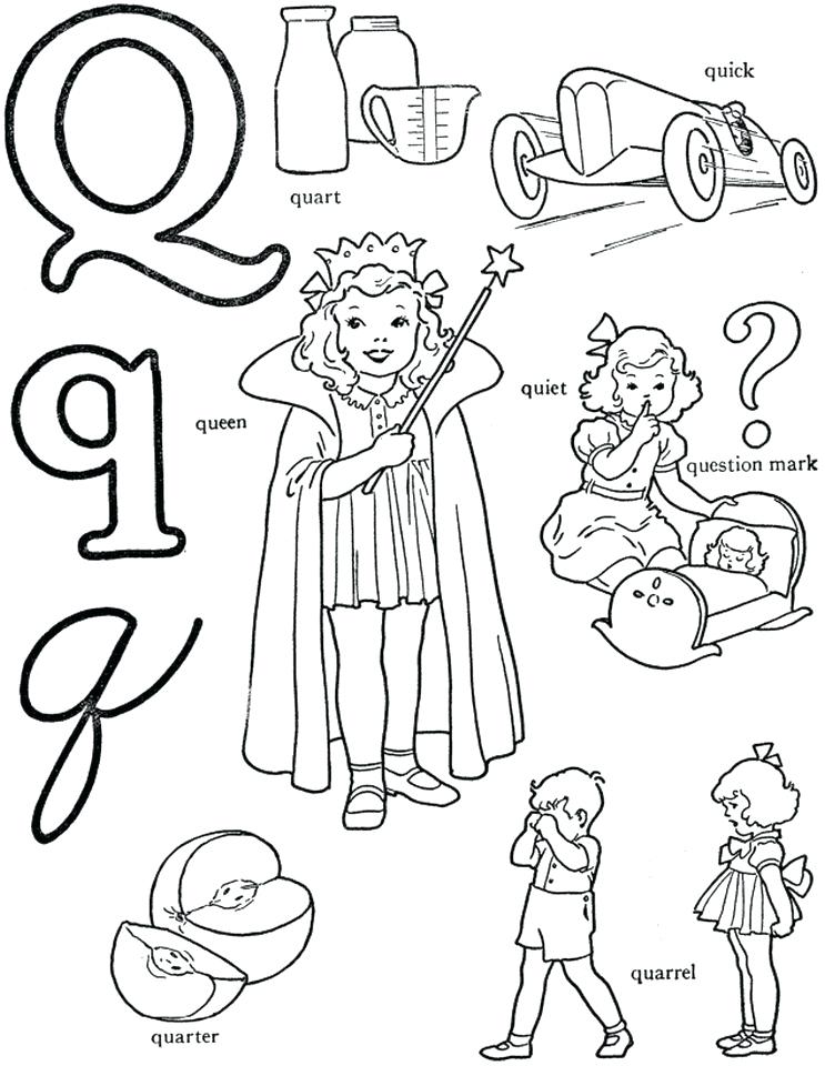 743x960 Letter Q Coloring Page Letter Q Coloring Pages Letter B Coloring
