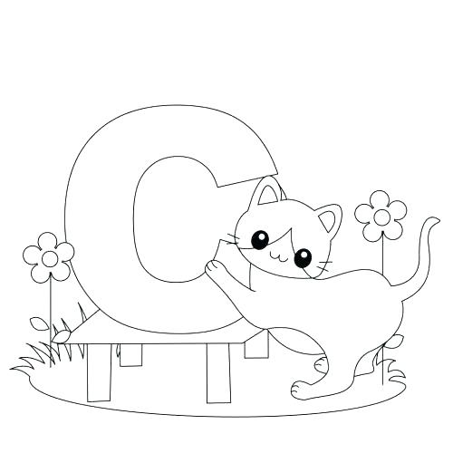 500x500 The Letter B Coloring Page