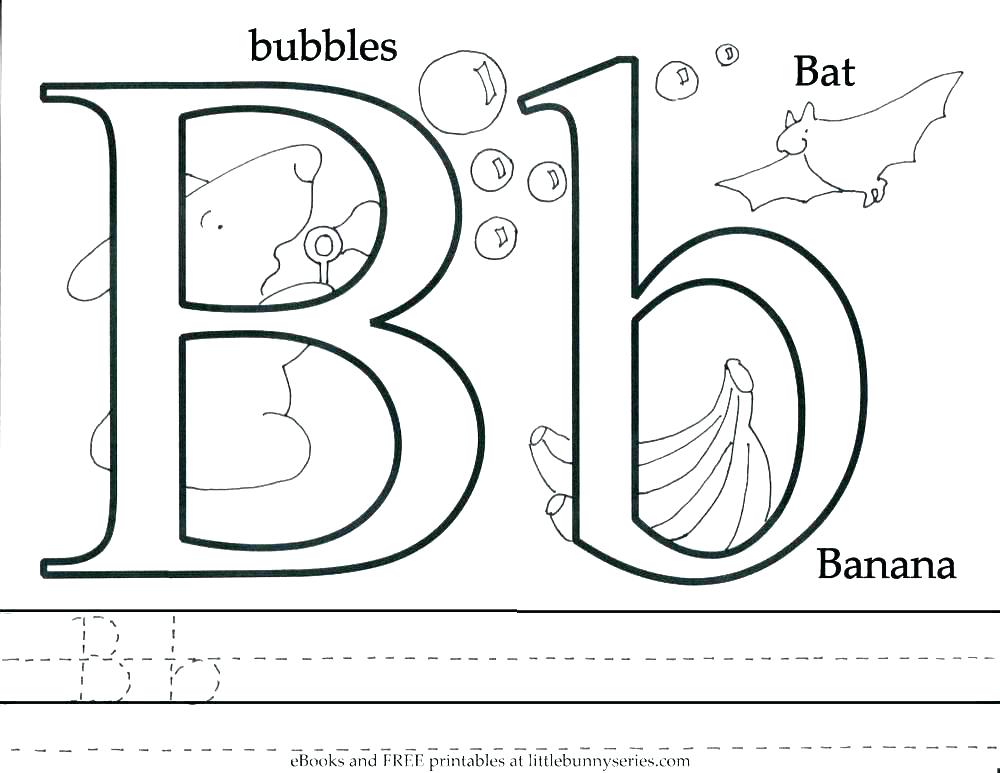 1000x773 Coloring Pages With The Letter B O Coloring Page This Is Letter B