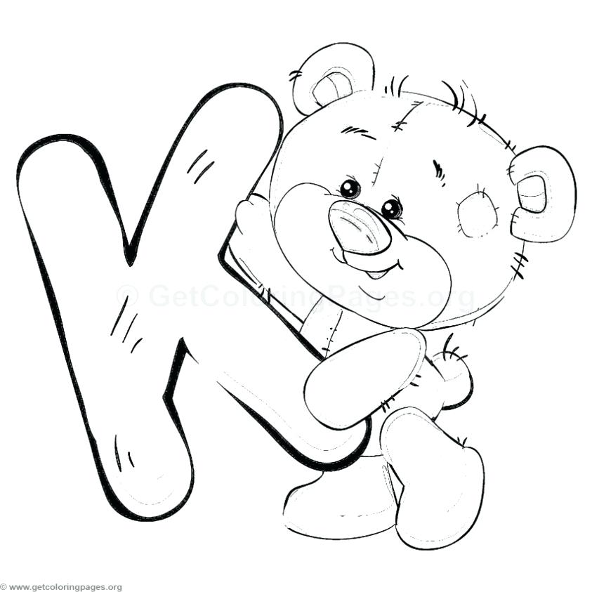 843x843 Letter C Coloring Pages Teddy Bear Alphabet Letter K Coloring