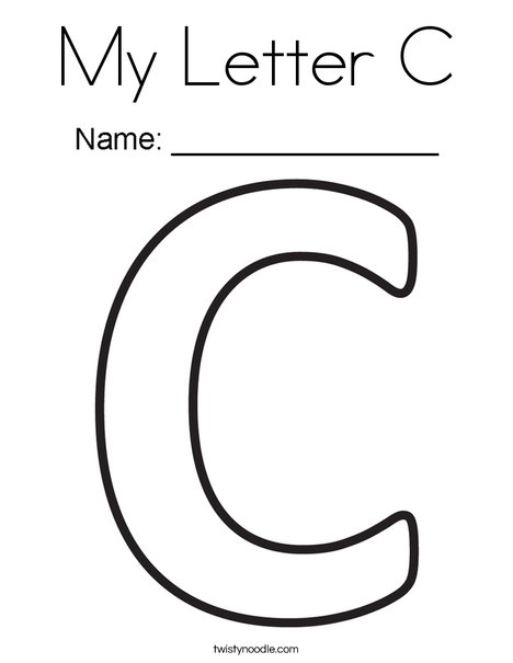 468x605 My Letter C Coloring Page