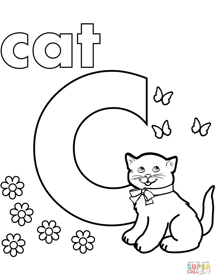 884x1144 Letter C Coloring Pages Free New