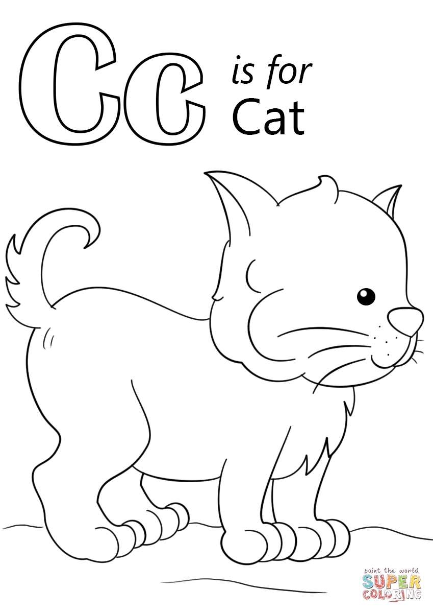 849x1200 Letter C Coloring Pages To Download And Print For Free Inside
