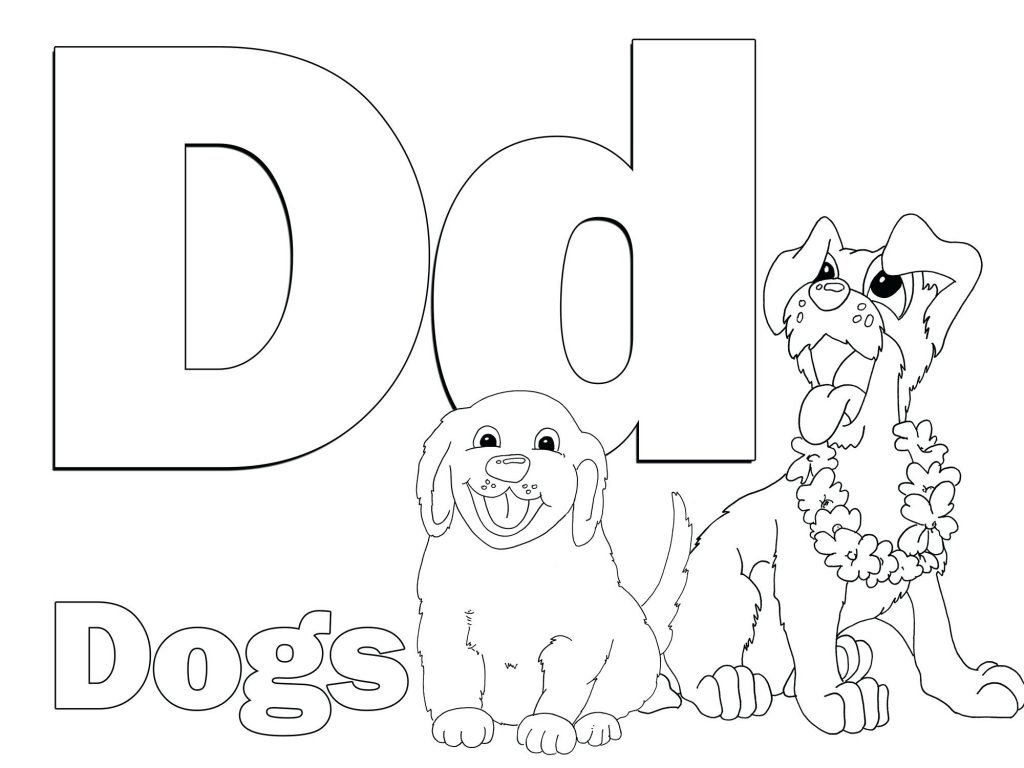 1024x768 Coloring Pages Letter D Coloring Pages Is For Dolphin Animal