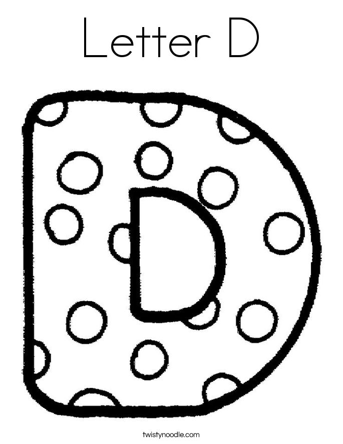 685x886 Letter D Coloring Pages
