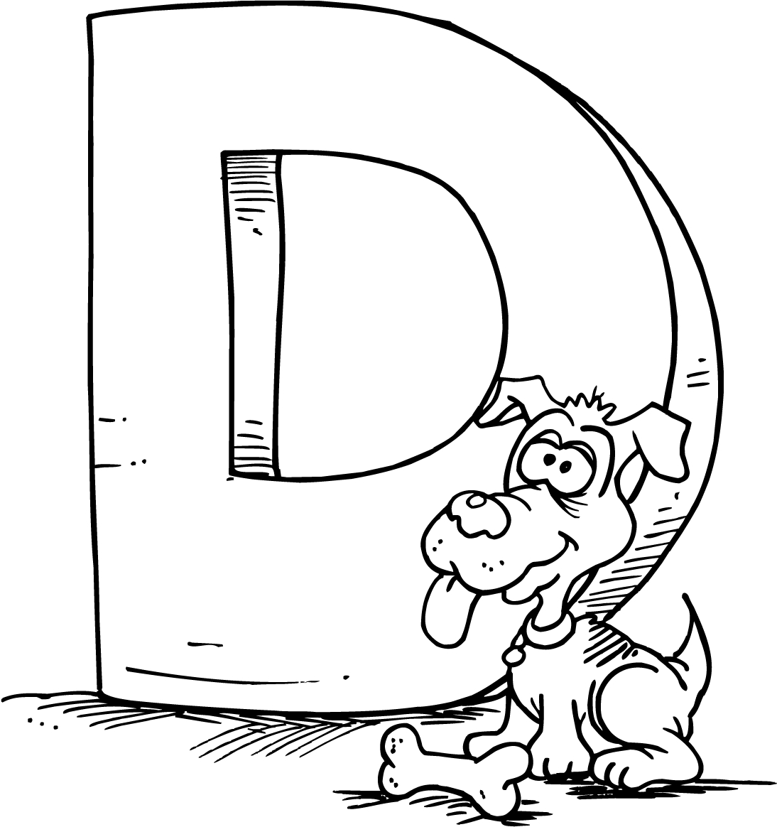 1094x1164 Letter D Coloring Pages Printable