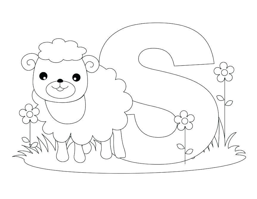 863x671 Letter S Coloring Page Learn Alphabet Letter S Coloring Page