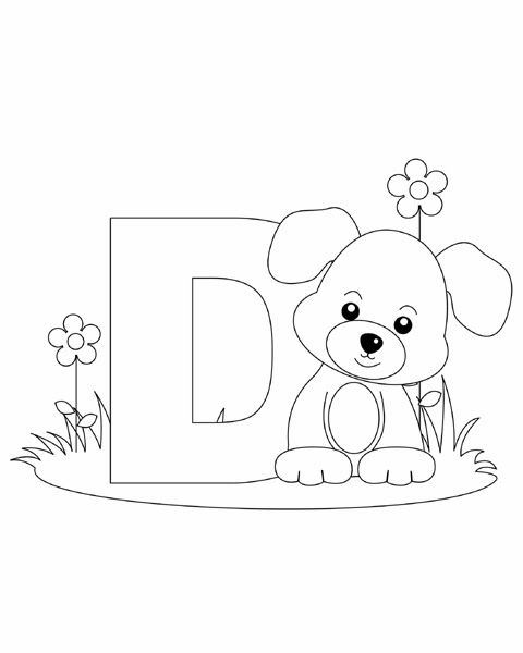 480x600 Letter D Coloring Page Abc Coloring Pages