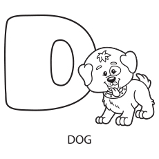 230x230 Letter D Coloring Pages For Toddlers Colouring In Funny Paint