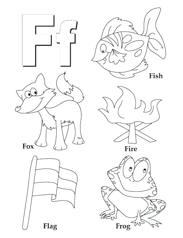 612x792 Preschool Alphabet Coloring Pages
