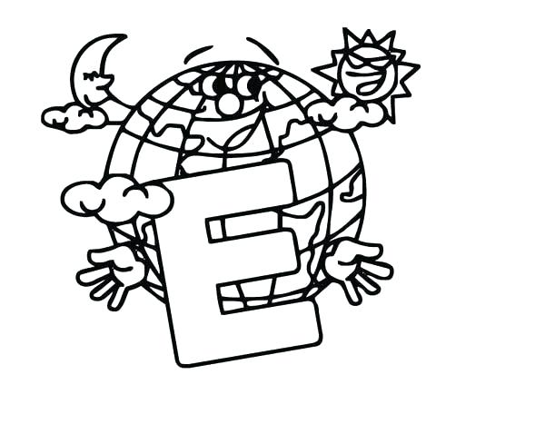 600x467 Letter E Coloring Page Letter E Coloring Pages For Preschoolers