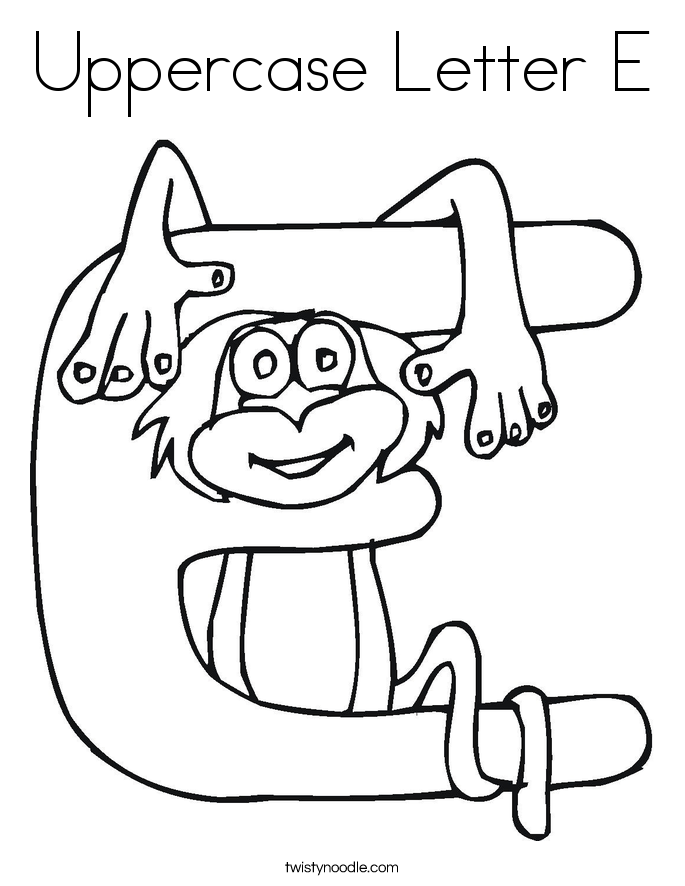 685x886 Letter E Coloring Pages