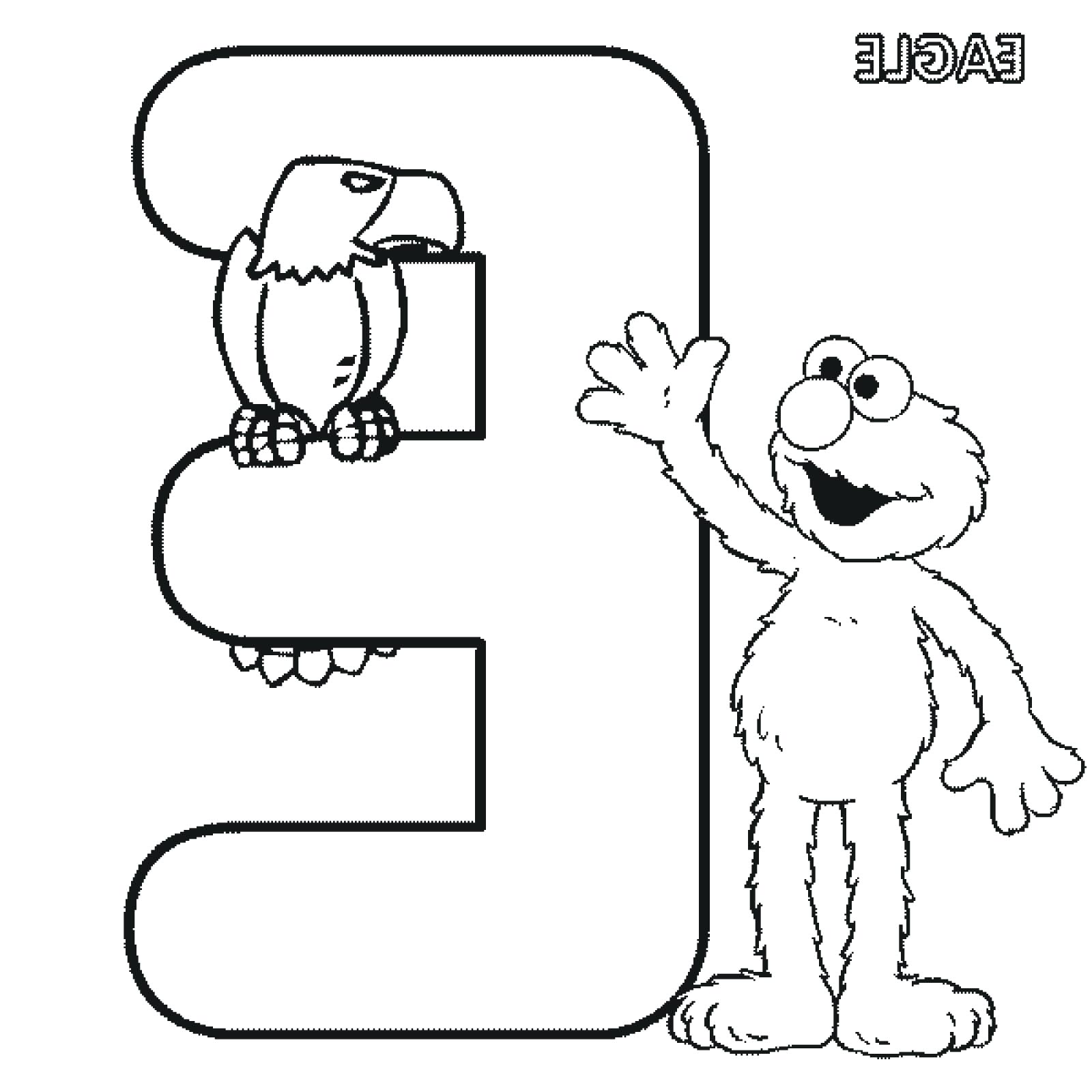 1600x1600 Fresh Coloring Letter E Coloring Page Pages Preschool Elephant