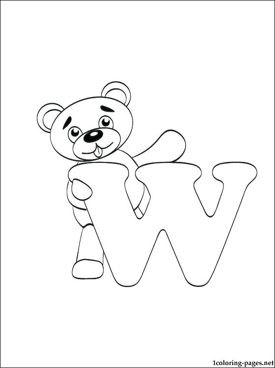 560x750 Letter W Coloring Pages Letter W Coloring Page Letter F Coloring