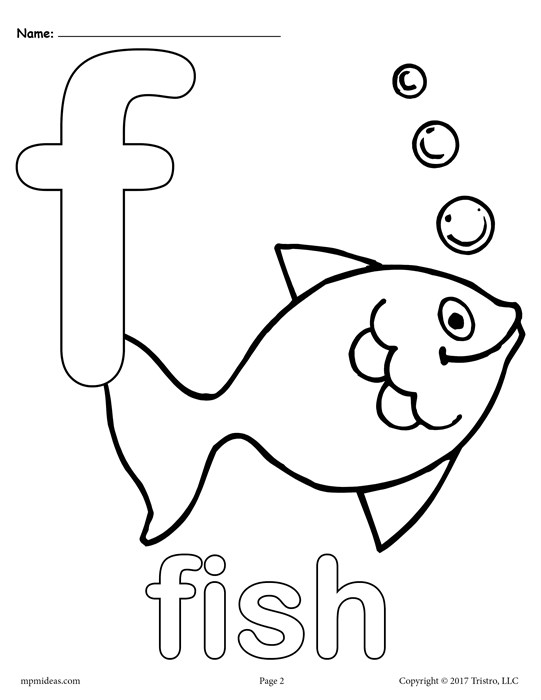 541x700 Letter F Coloring Sheet