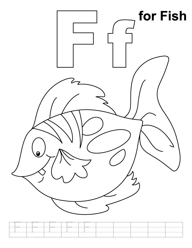612x792 Preschool Letter F Coloring Pages