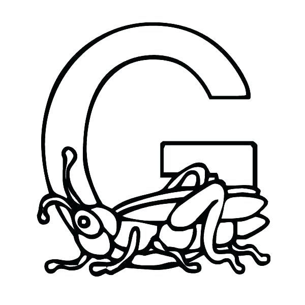 600x600 Letter B Coloring Pages Printable Free Printable Letter G Coloring