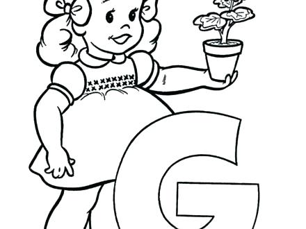 440x330 Letter G Coloring Page Letter G Coloring Sheets Letter G Coloring