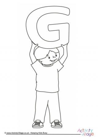 320x452 Letter G Colouring Pages