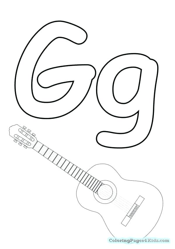 599x853 Letter G Coloring Pages