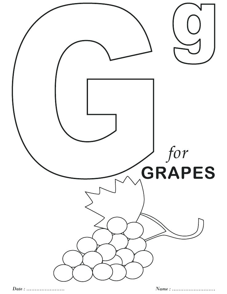 738x954 Coloring Pages Letters Letter G Coloring Pages Letters Font