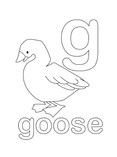 238x320 Free Printable Letter G Coloring Pages