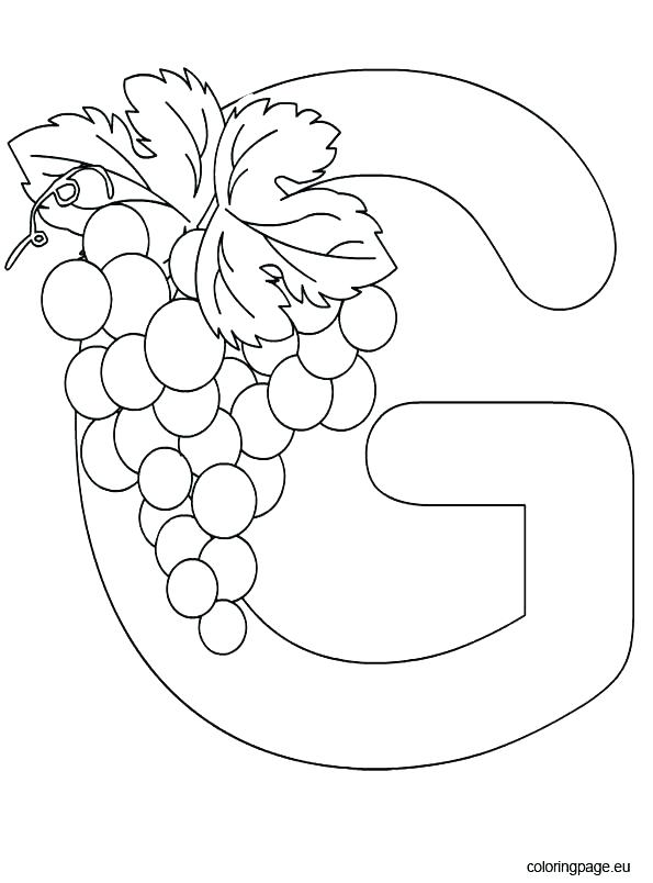 595x804 G Coloring Pages Letter G Coloring Sheets I Pages For Preschool