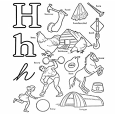 230x230 Top Free Printable Letter H Coloring Pages Online