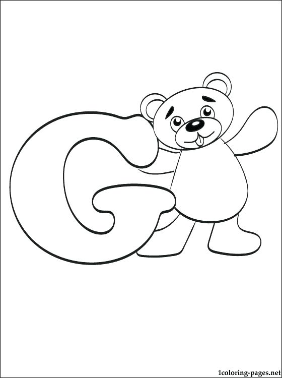 560x750 H Coloring Pages Letter G Coloring Sheet Letter G Coloring Page