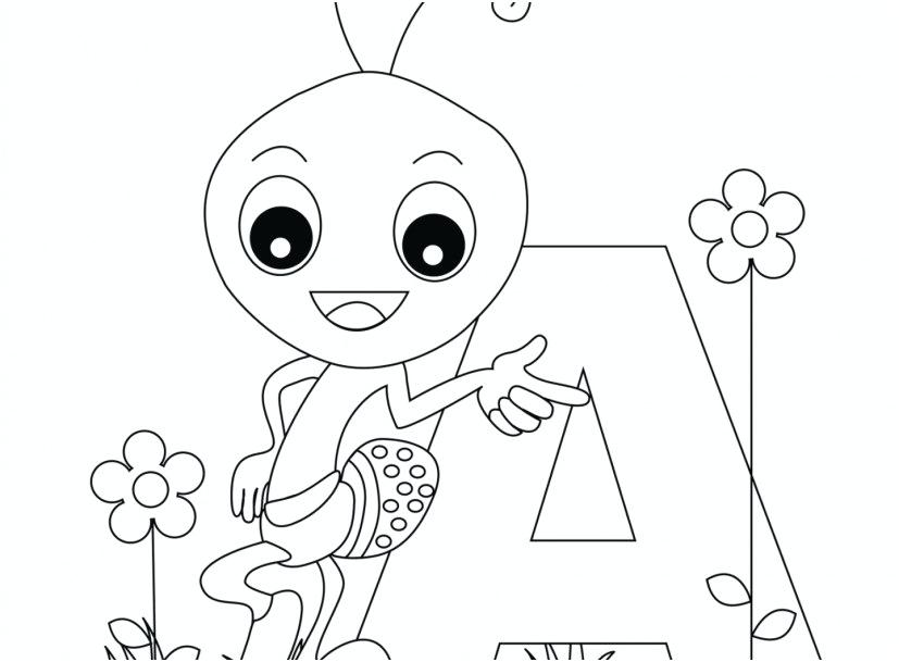 827x609 Abc Coloring Pages
