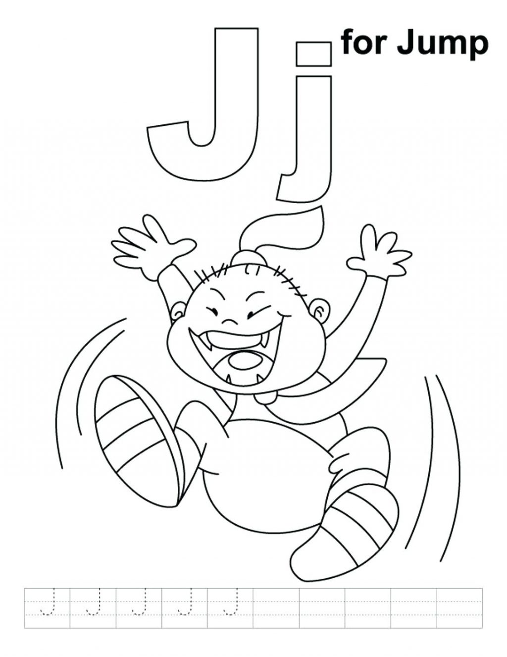 1024x1326 Coloring Page Letter J Coloring Page Is For Jump Alphabet Pages