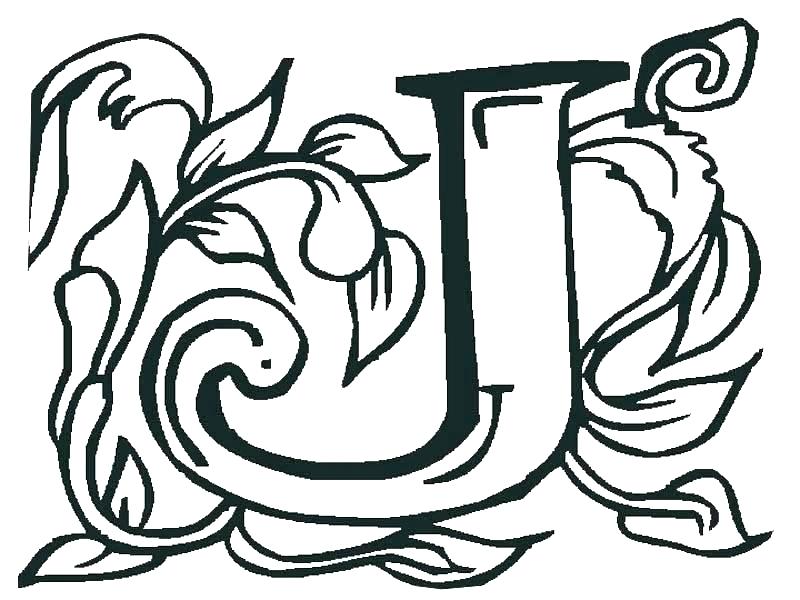 800x600 J Coloring Pages Letter J Coloring Page Letter J Coloring Sheet