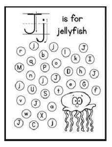229x300 Letter J Worksheet For Kindergarten Preschool And Grade