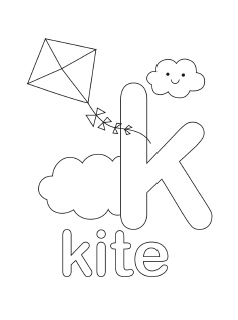 238x320 Letter K Coloring Pages Printable