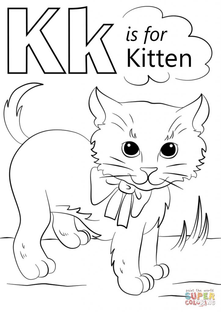 724x1024 New Letter K Coloring Pages