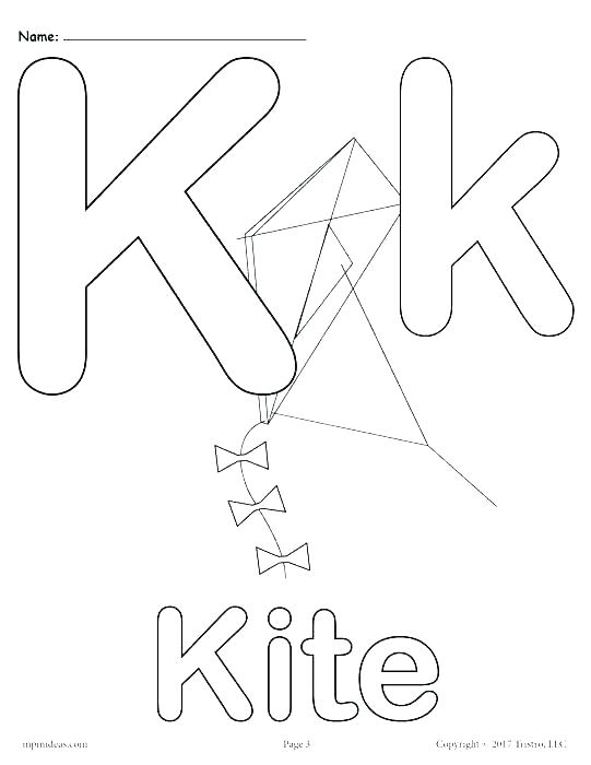 Letter K Coloring Pages For Preschoolers at GetDrawings | Free download