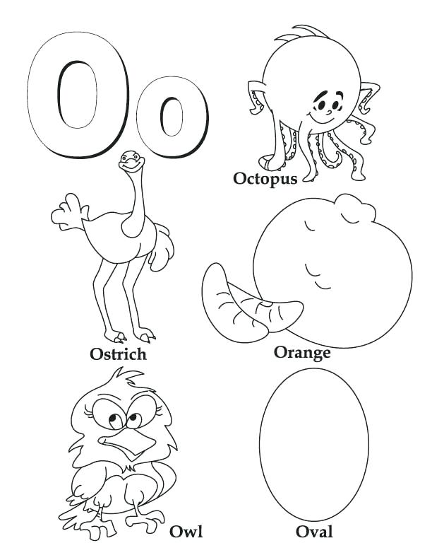 612x792 Letter O Coloring Pages Preschool Letter K Coloring Page Medium