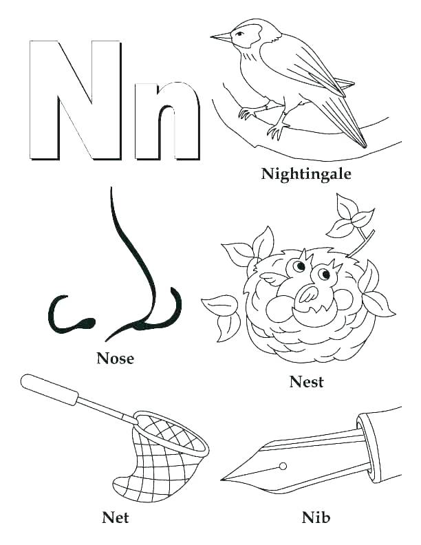 612x792 Alphabet Coloring Pages C
