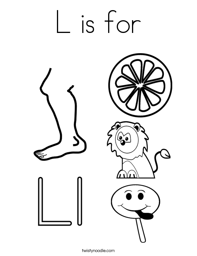 685x886 Letter L Coloring Pages