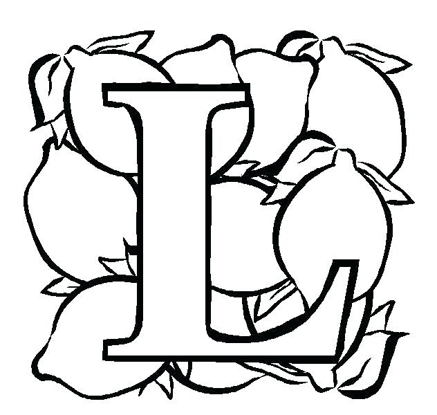 632x600 Letter L Coloring Pages Alphabet Of Children Colouring Pages L