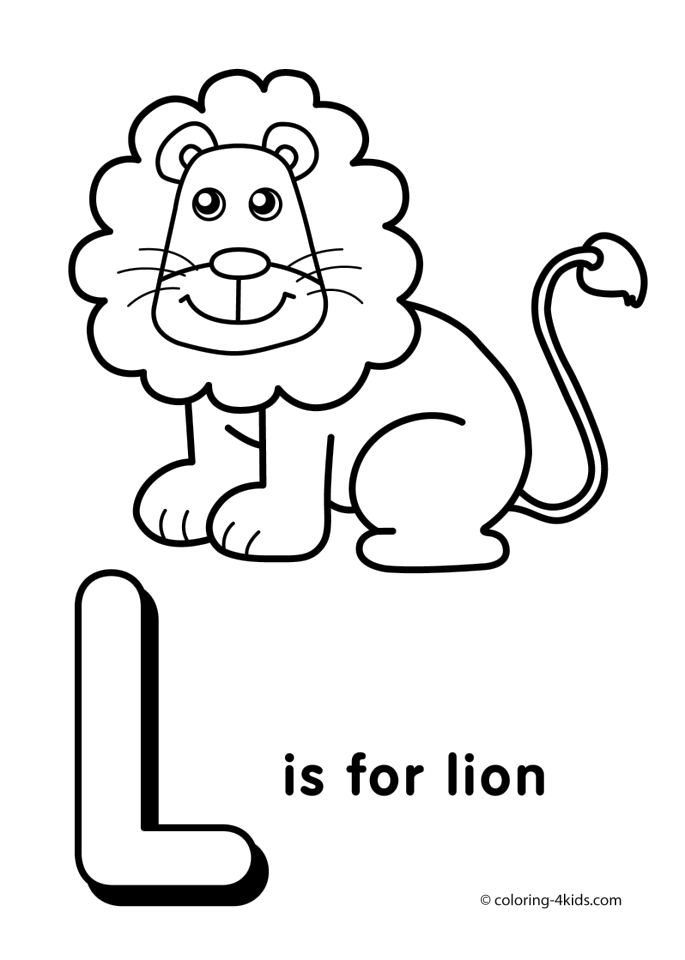 685x960 Get This Letter L Coloring Pages Lion